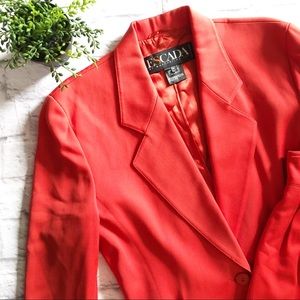 Escada vintage 100% wool skirt suit